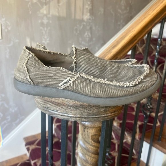 Crocs men’s size 8 fabric olive green, good condition - Picture 6 of 9